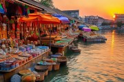 河畔风情，盘点河边景点特色商品，点亮旅游新风景