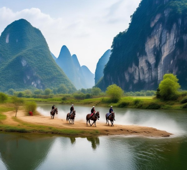 桂林山水马蹄响——桂林骑马游最佳体验地揭秘,桂林山水马蹄响——桂林骑马游最佳体验地揭秘,风情,自然美景,第1张